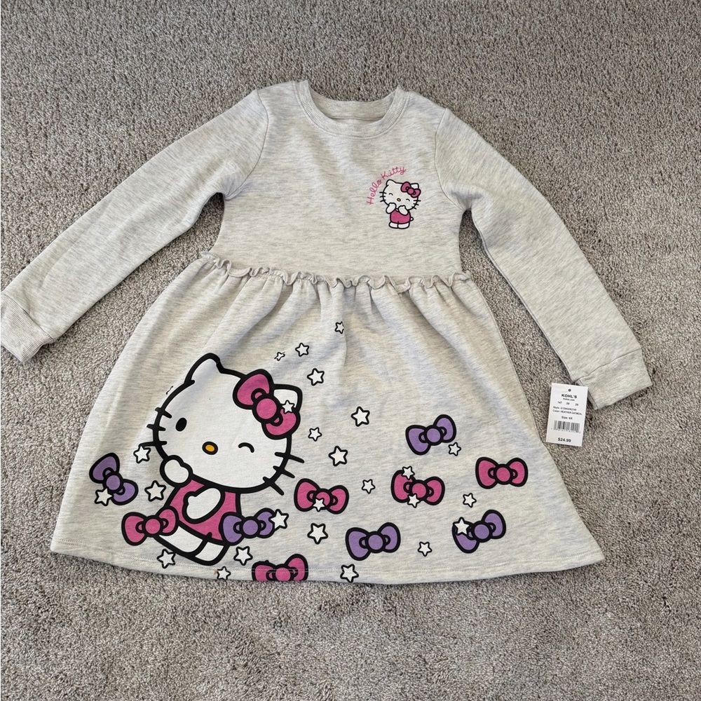 Hello Kitty Girls Long Sleeve Dress